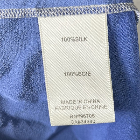 Rebecca Taylor Dress Womens 2 Revolve Silk Dip Dye Ombre Beach Boho Slate&Moon - Picture 4 of 9